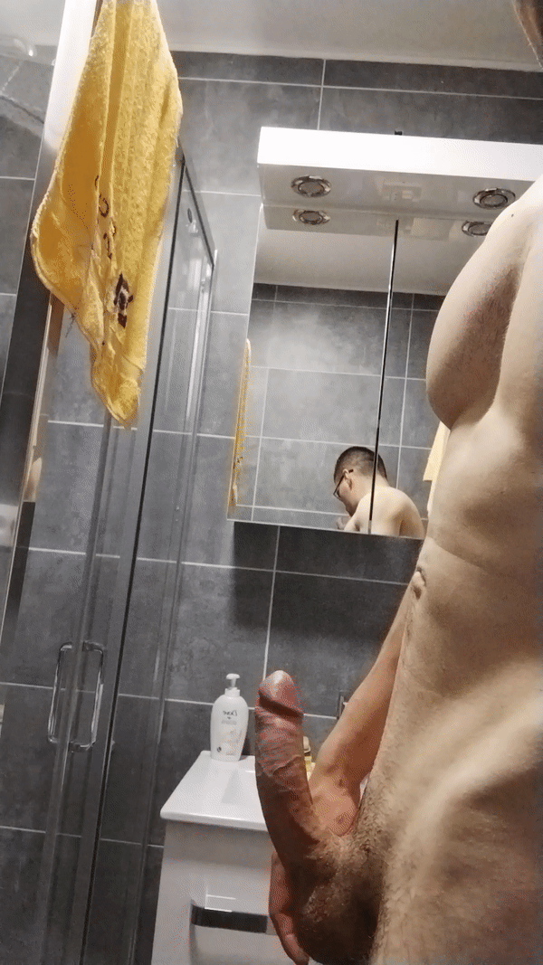 horny stud showing his hard cock Gifs