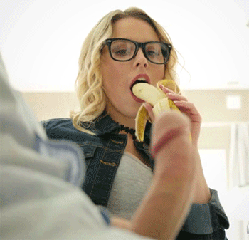 One of the best reaction gifs ever, hot chick goes from teasing, to shocked to excited so good: Gifs