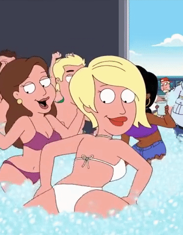 Source image - Unknown hot blonde twerking her butt at party in reverse gif 2 (Family Guy) Gifs