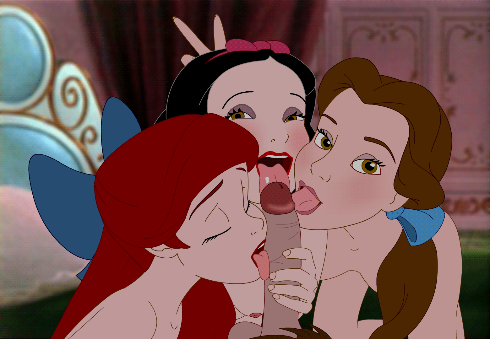 Obliging Disney Princesses Gifs